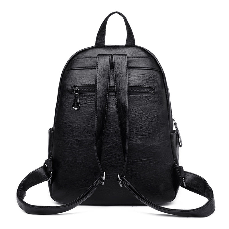URBAN ELEGANCE BACKPACK - SOFT PU WITH CONTEMPORARY FOLD DEISGN
