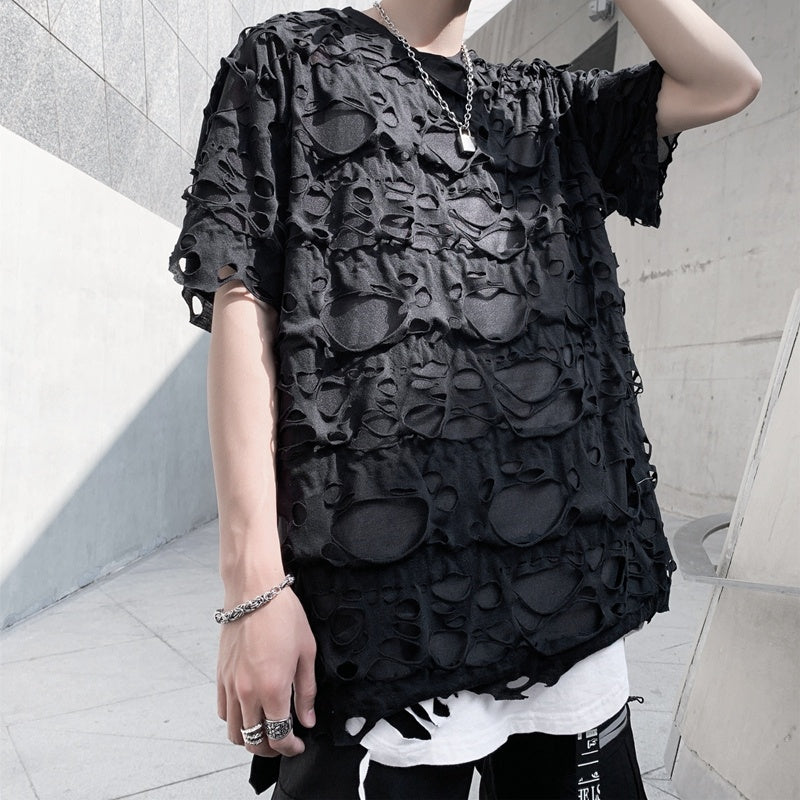 ripped techwear tee