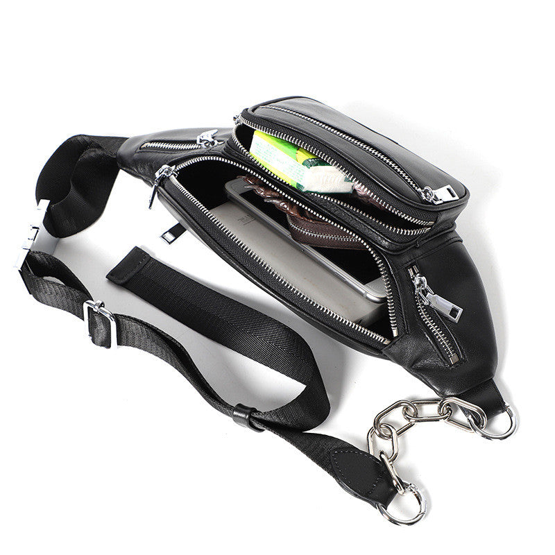 Night Wanderer Leather Waist Bag
