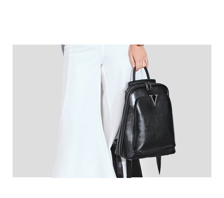 VINTAGE ELEGANCE LEATHER BACKPACK