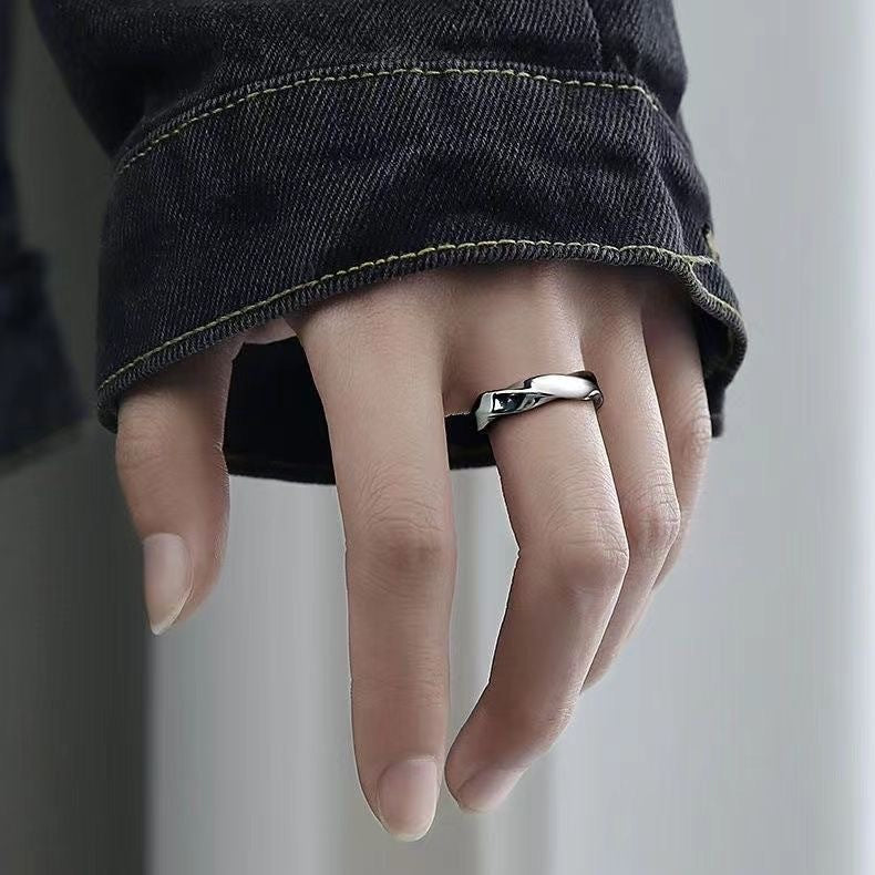 Modern Infinity Alloy Open Ring