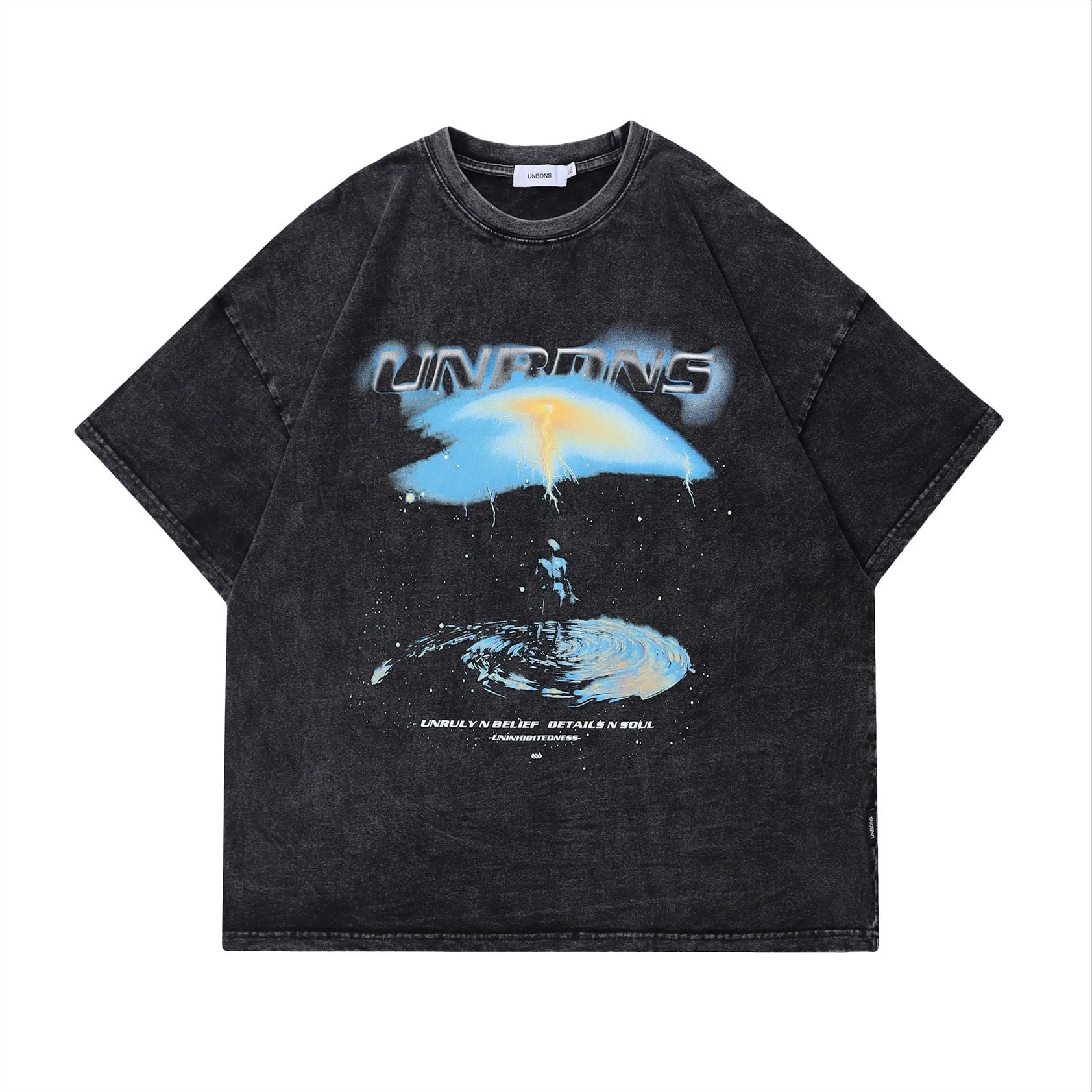 Uninhibitedness Distressed Short-sleeved T-shirt