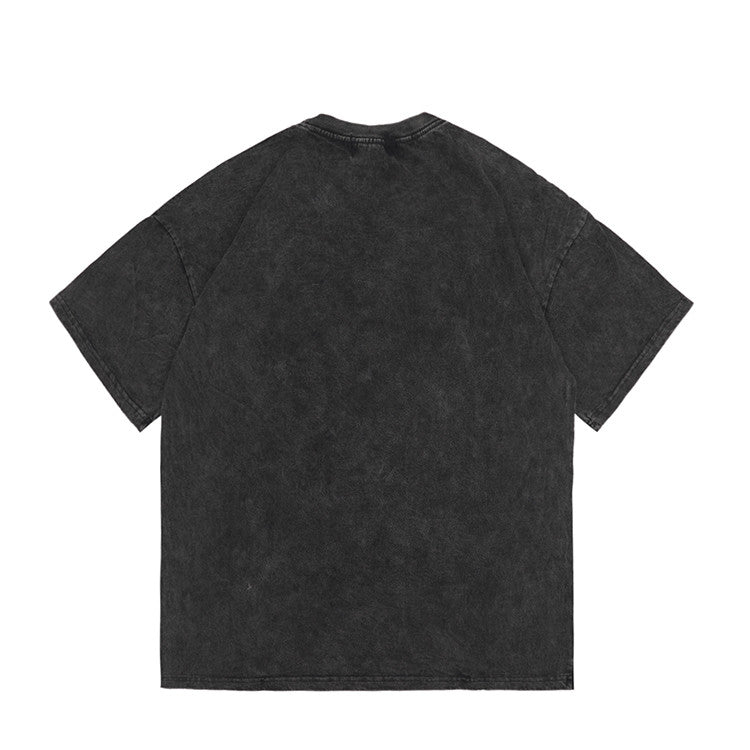 Gothic Script Distressed Cotton Tee
