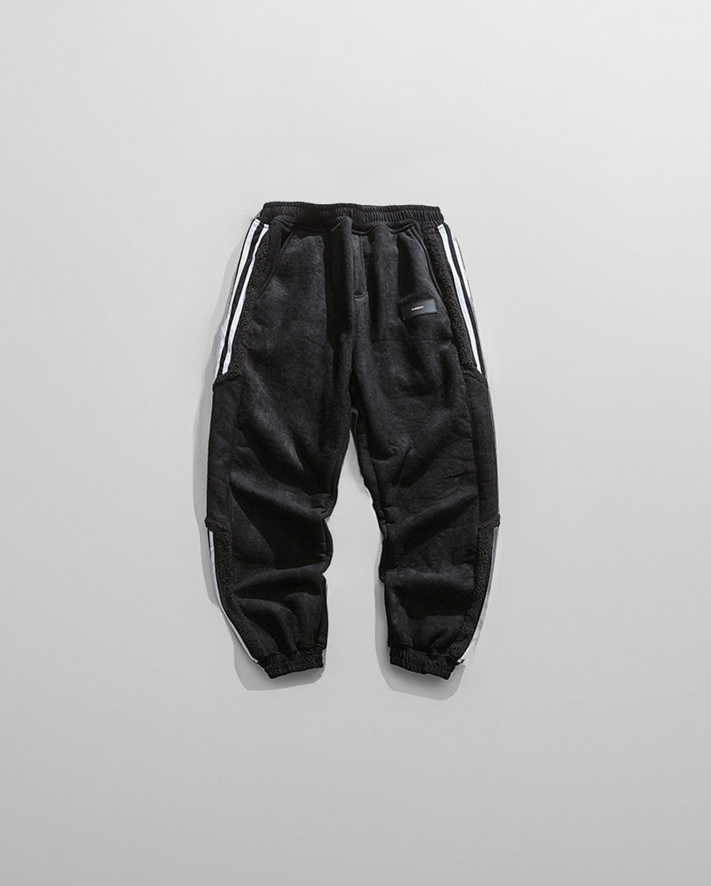Heritage Japanese retro striped Stripe Cotton-Blend JoggerS