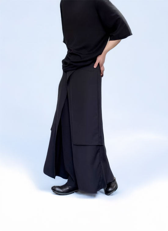 Multi Layered Irregular Large Skirt Cape