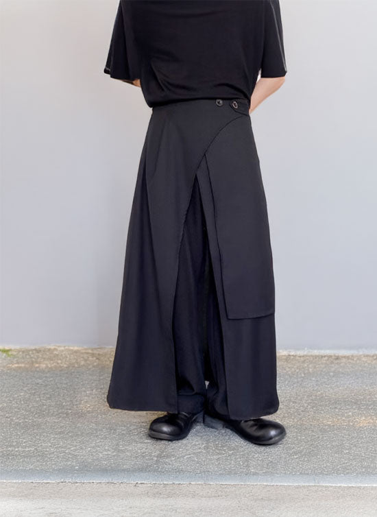 Multi Layered Irregular Large Skirt Cape
