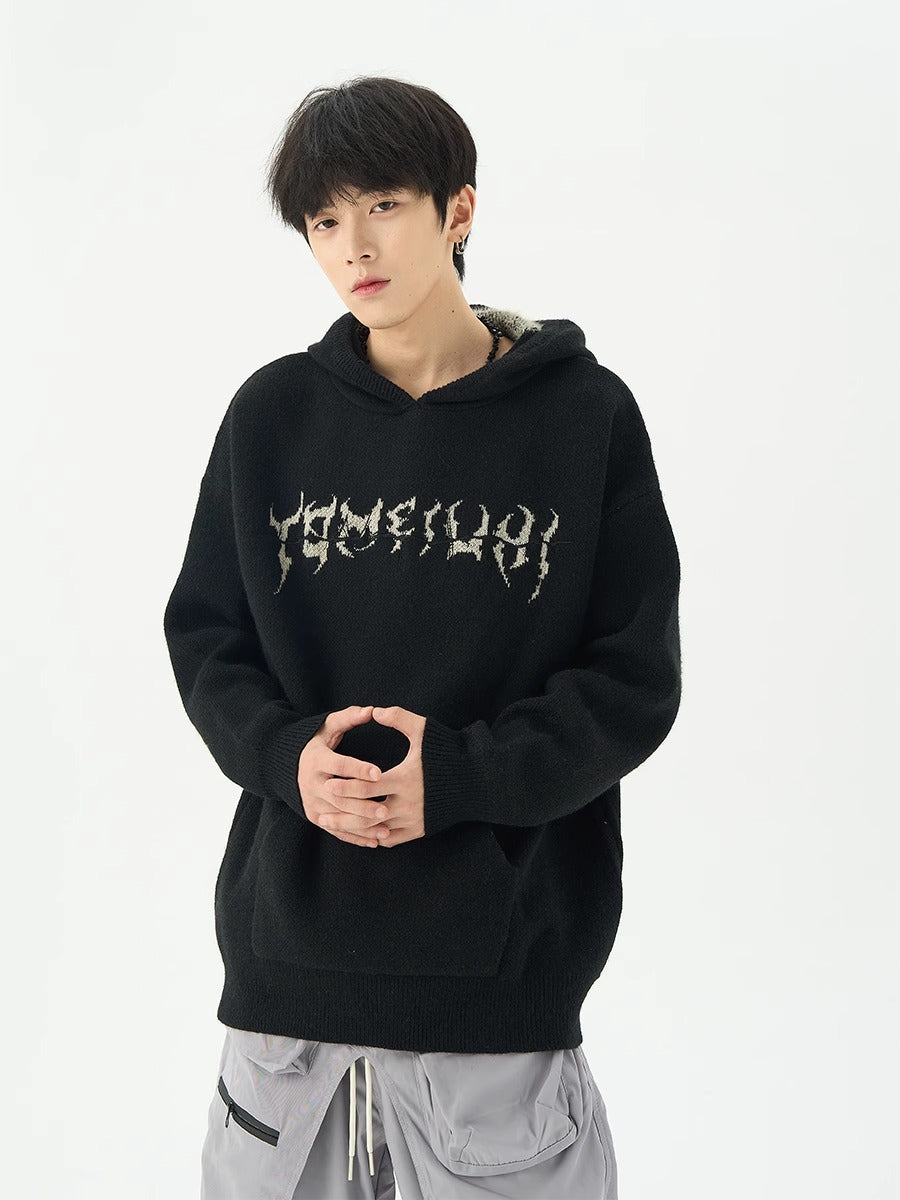 Goth's Loose Fit Jacquard Sweater