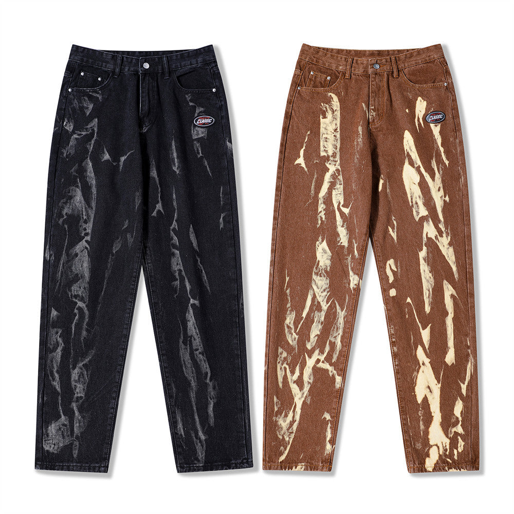 Paint Splash-ink Loose Trousers