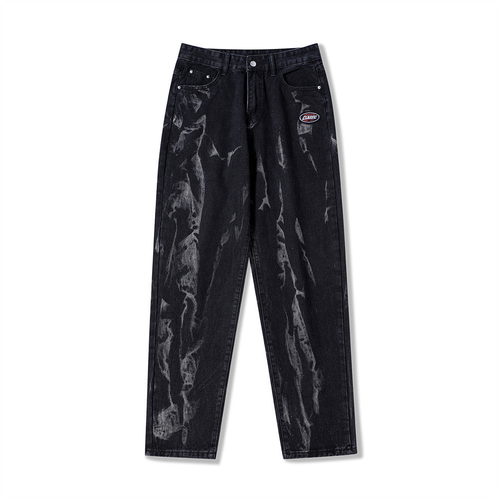 Paint Splash-ink Loose Trousers