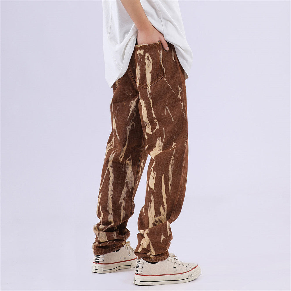 Paint Splash-ink Loose Trousers