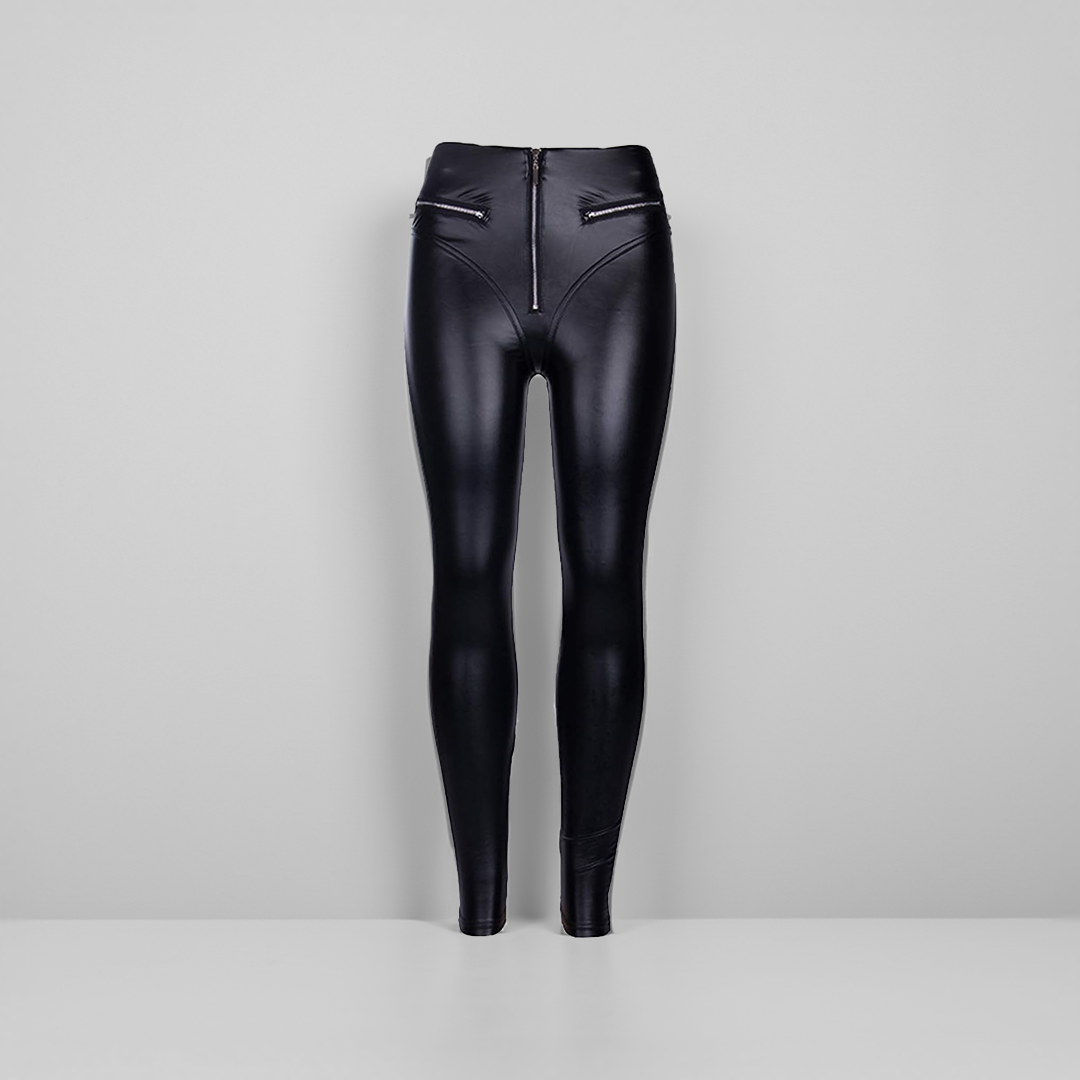 RAVE PU LEATHER LEGGINGS