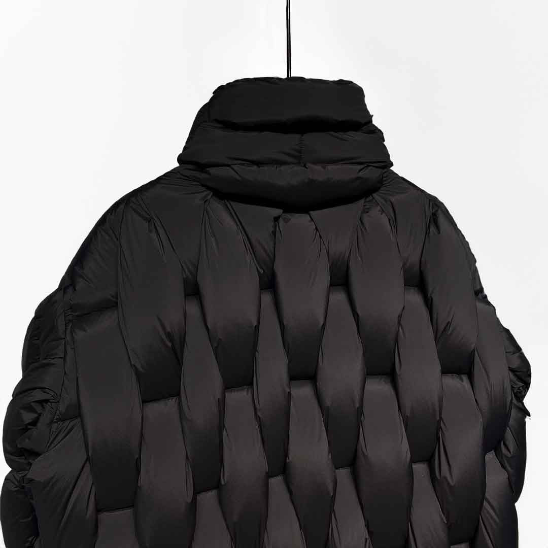 Raver Black Coat Warm and Thick