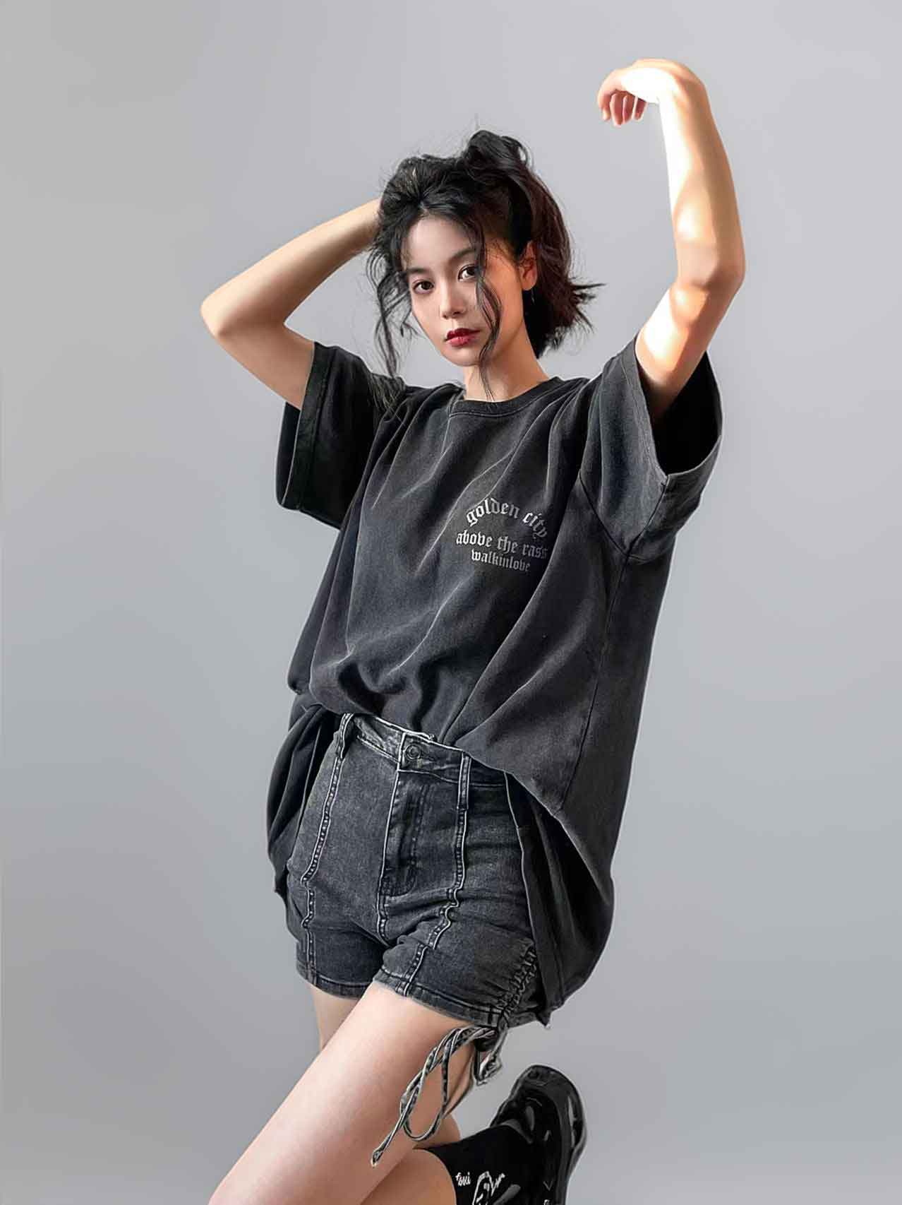 Vintage Washed Black Loose Fit