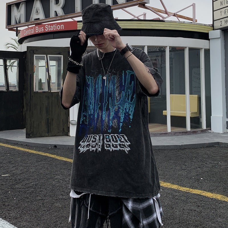 ABSTRACT GRAFFITI COTTON TEE - Synesthetic