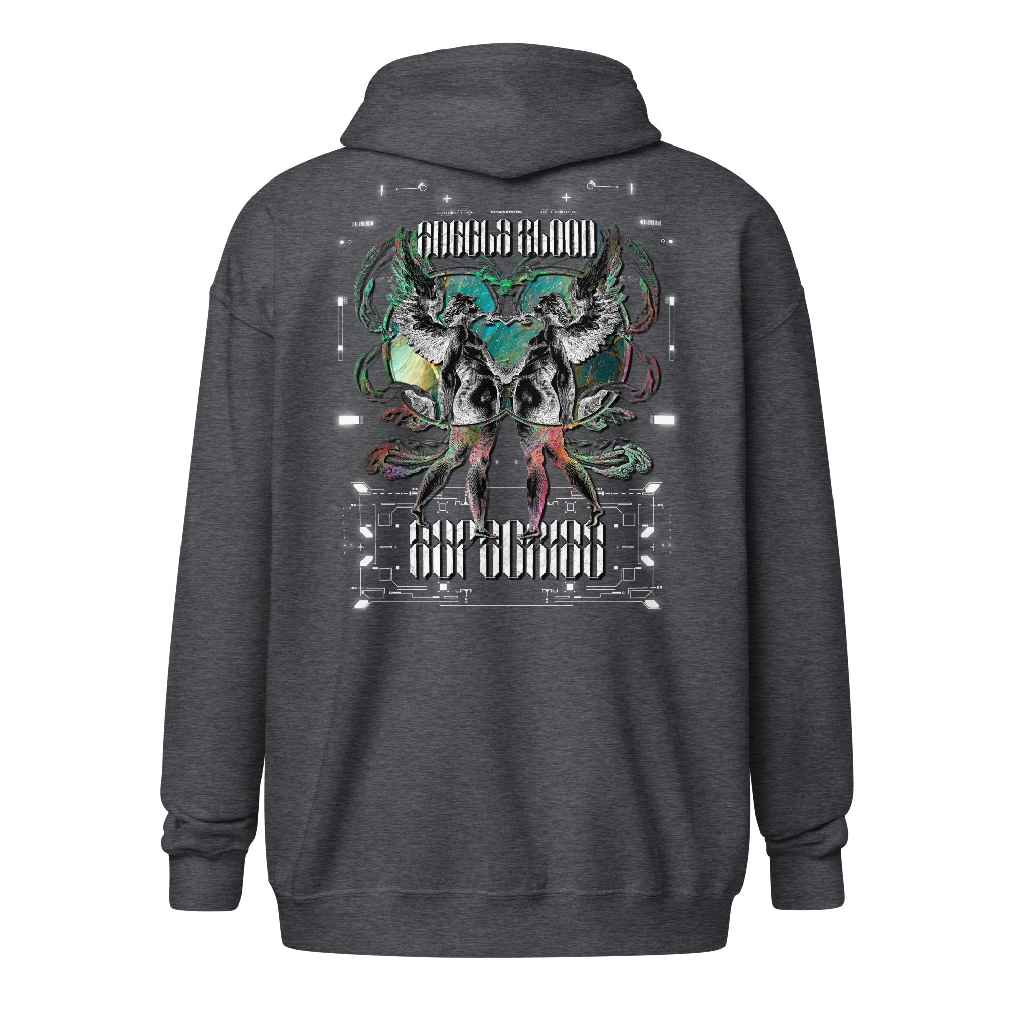ANGELS BLOOD Unisex heavy blend zip hoodie - Synesthetic