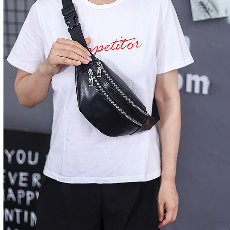 Urban Nomad Dumpling-Style PU Leather Fanny Pack