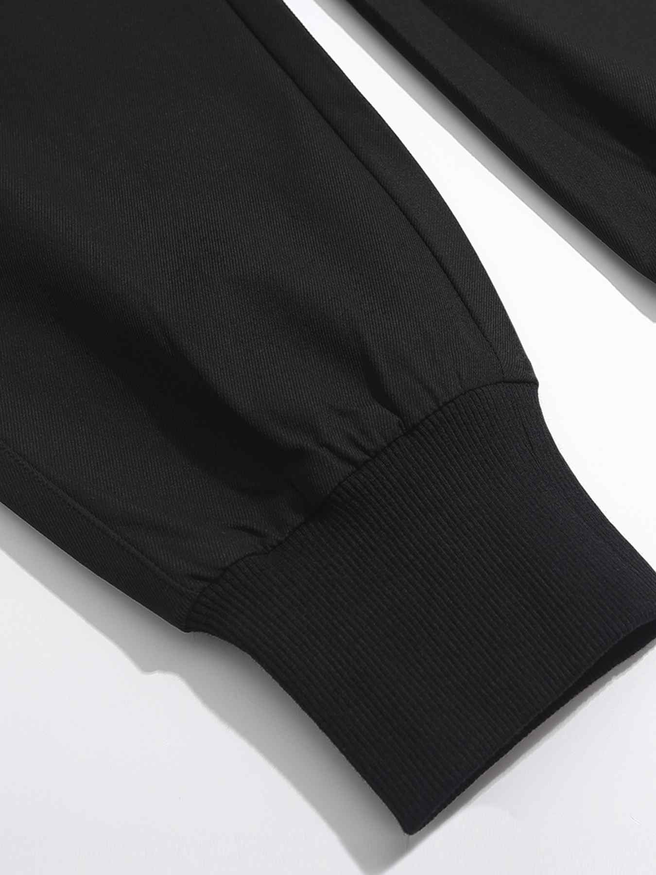 Modern Streetwear Black Casual Cargo Pants