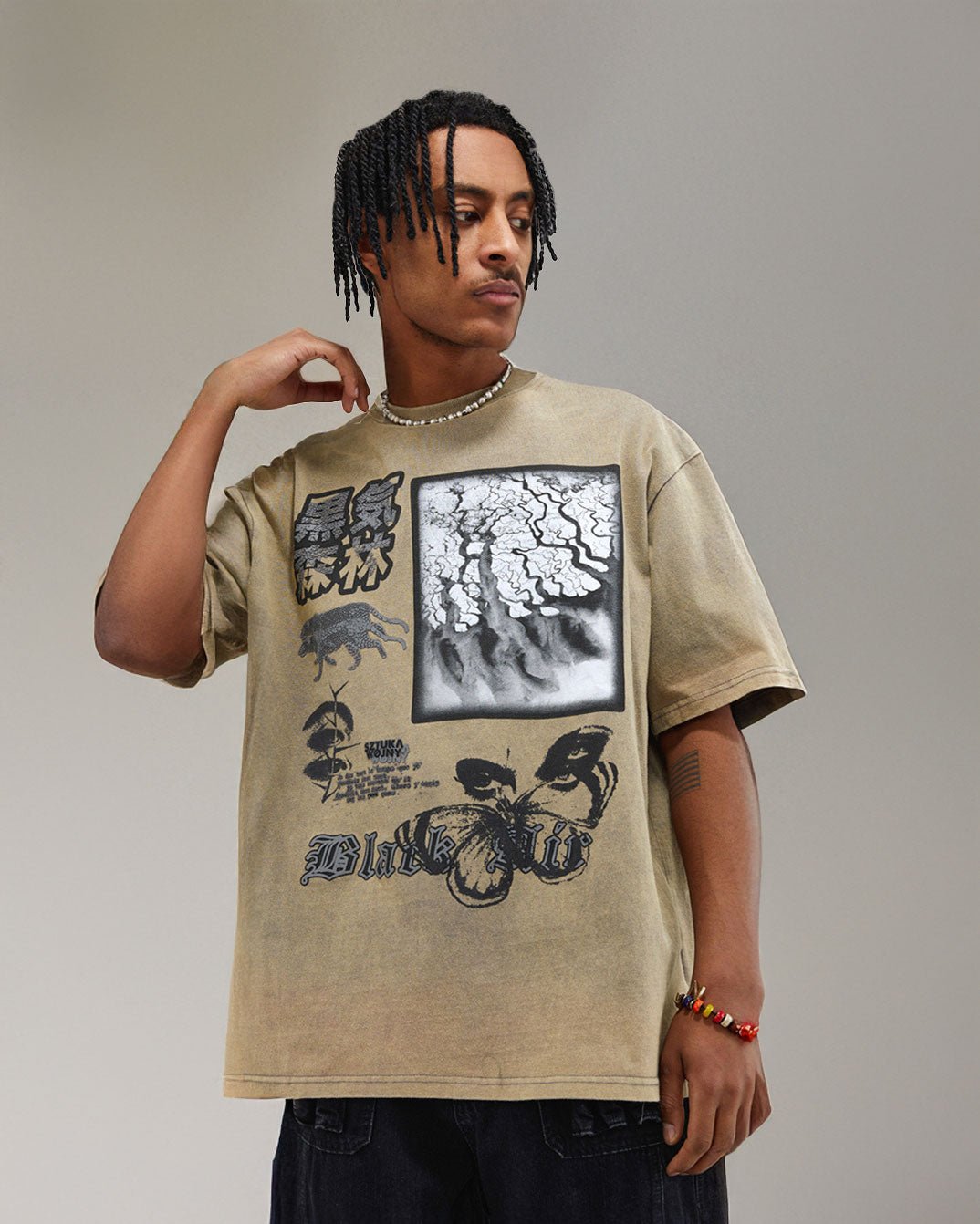 CULTURAL MOSAIC COTTON GRAPHIC TEE - Synesthetic