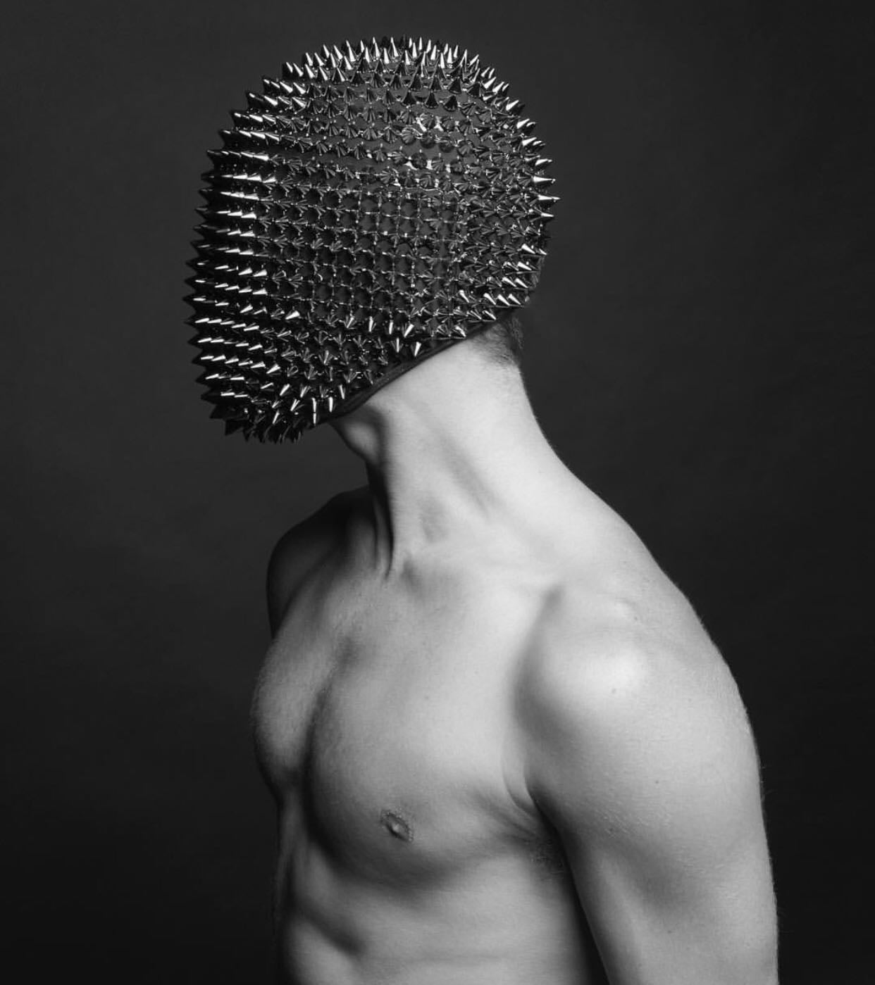CYBERPUNK FULL - FACE MASK WITH RIVETS AND SPINES - Synesthetic