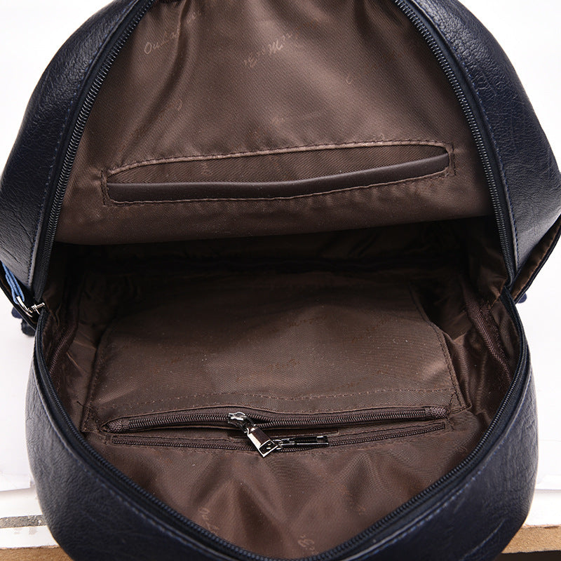 URBAN ELEGANCE BACKPACK - SOFT PU WITH CONTEMPORARY FOLD DEISGN