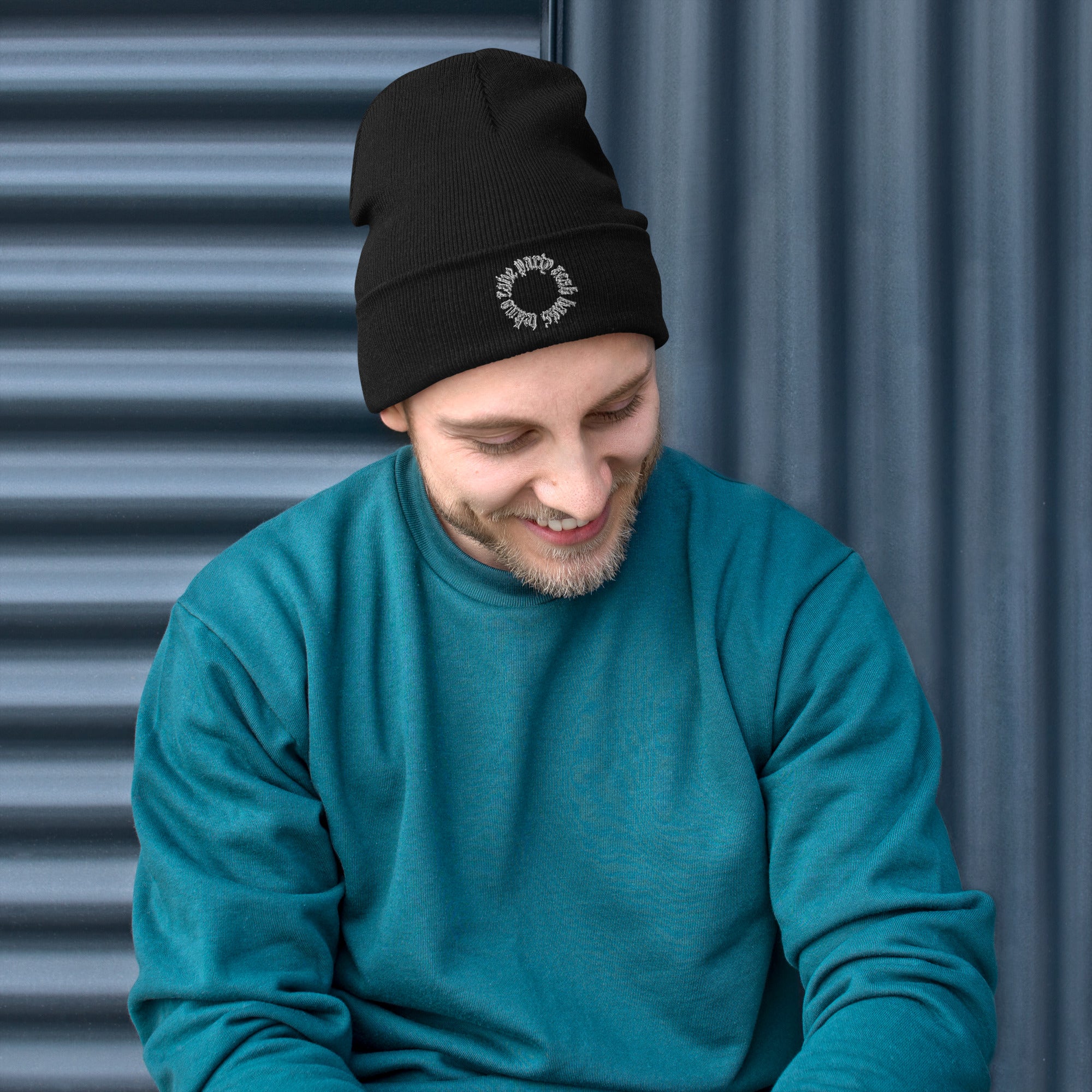 Pray for Rave Embroidered Beanie