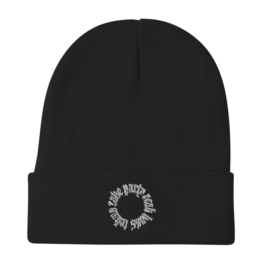 Pray for Rave Embroidered Beanie