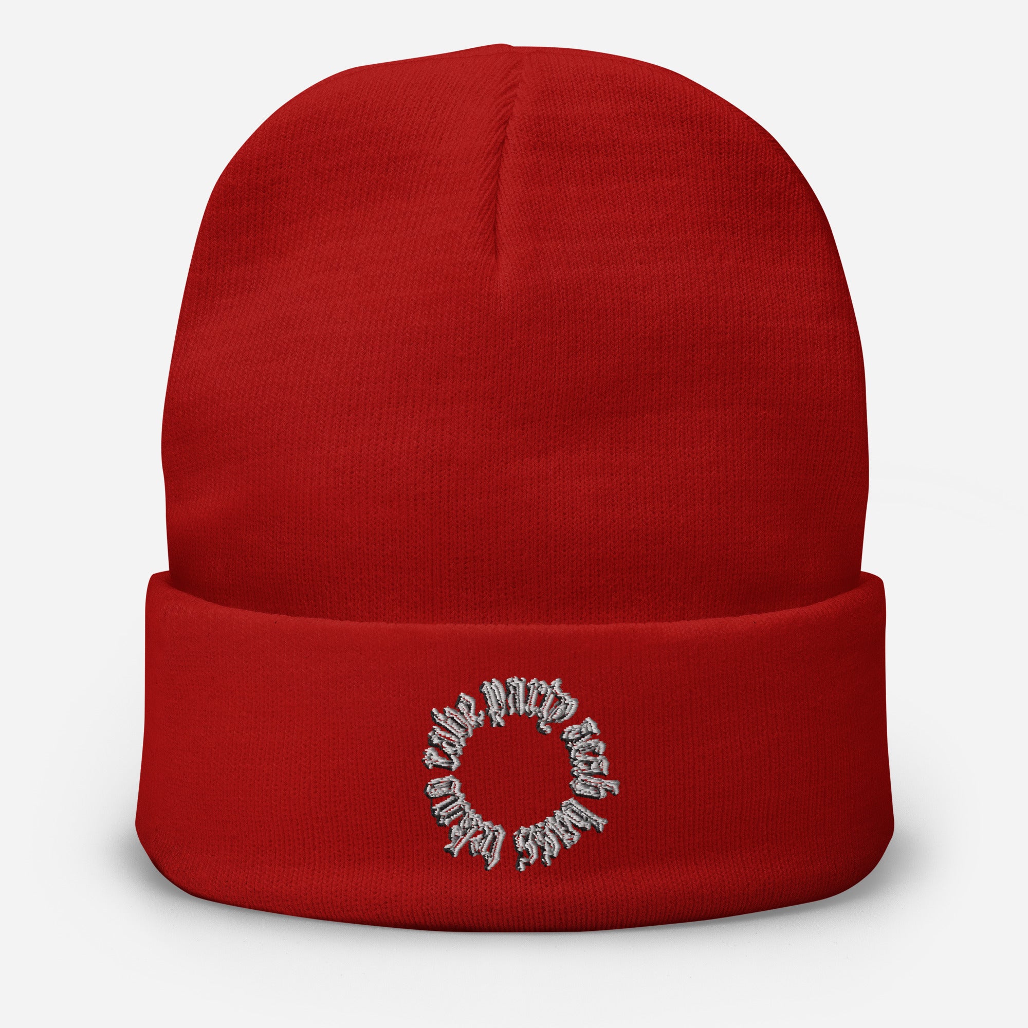 Pray for Rave Embroidered Beanie