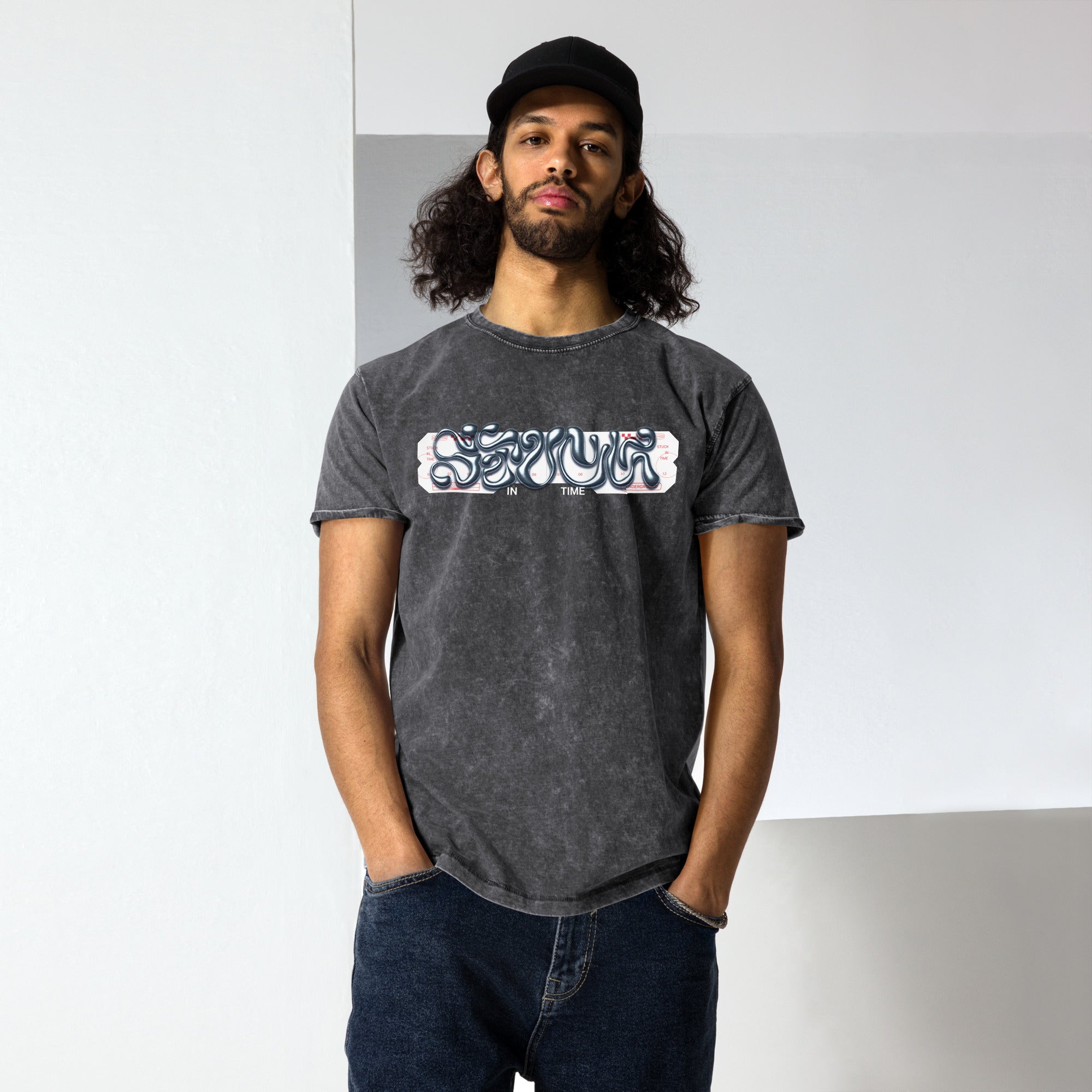 Stuck in Time Denim T-Shirt