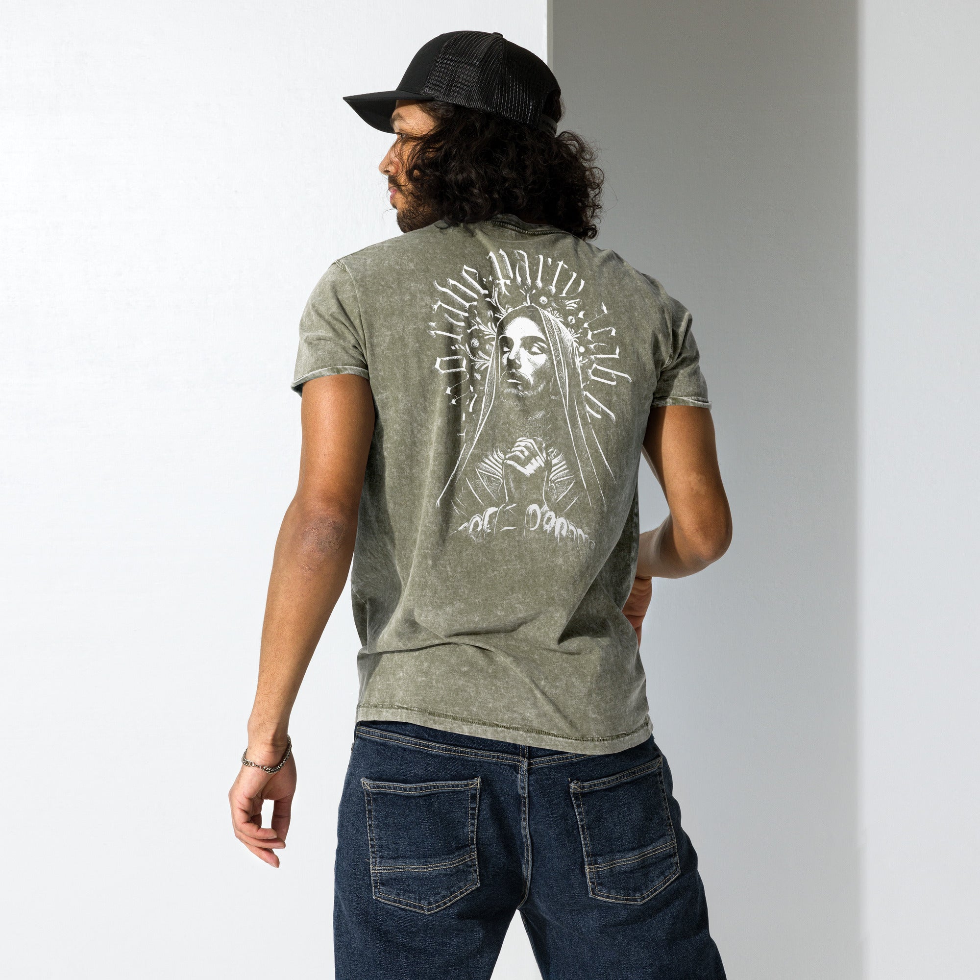 Pray for Rave Denim T-Shirt