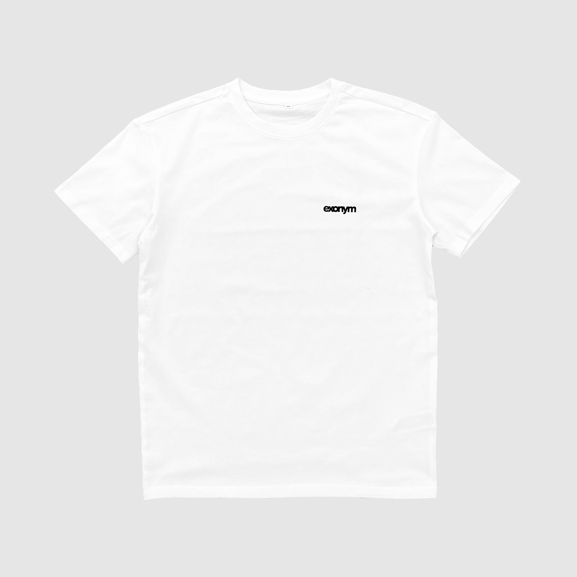 EXONYM “LABEL” OVERSIZED WHITE TEE