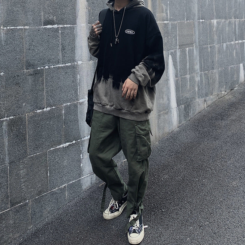 Diablo Gradient Tie-Dye Hoodie - Black XL