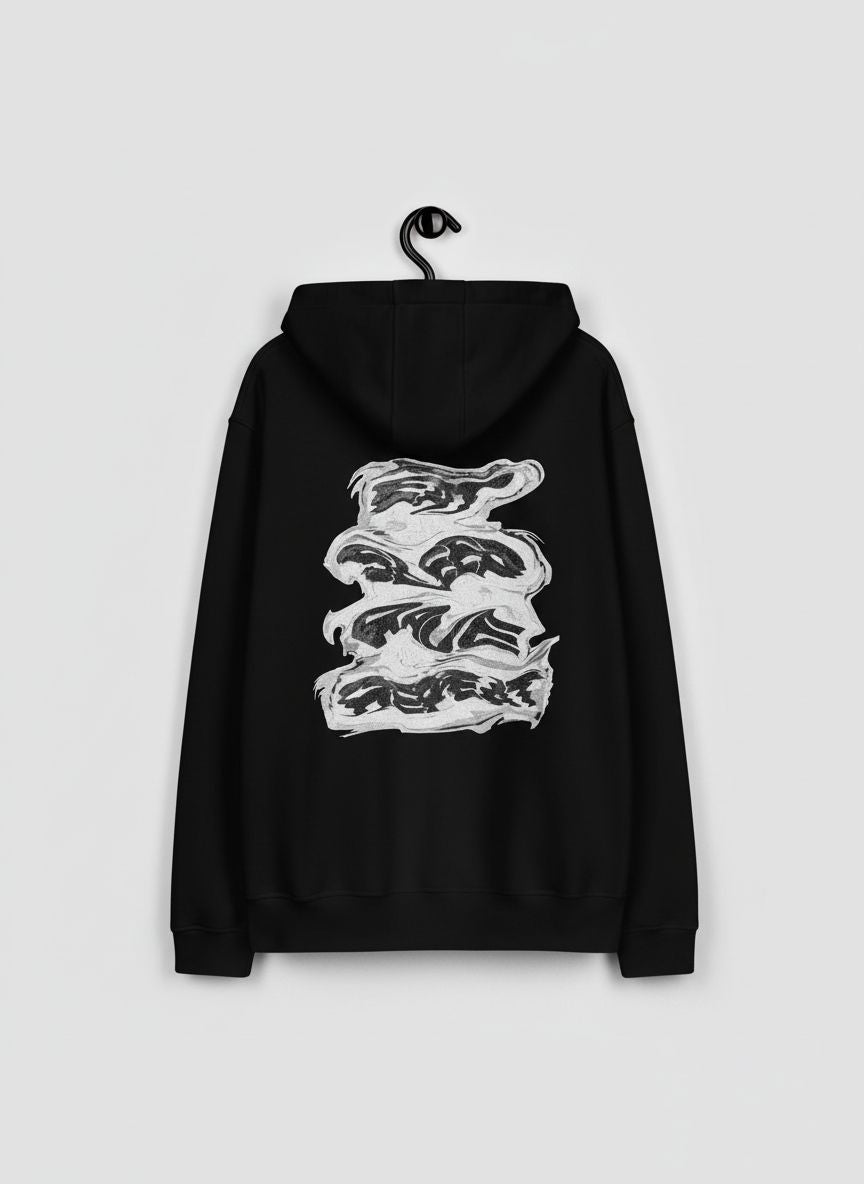 EAT SLEEP RAVE REPEAT BLACK UNISEX HOODIE