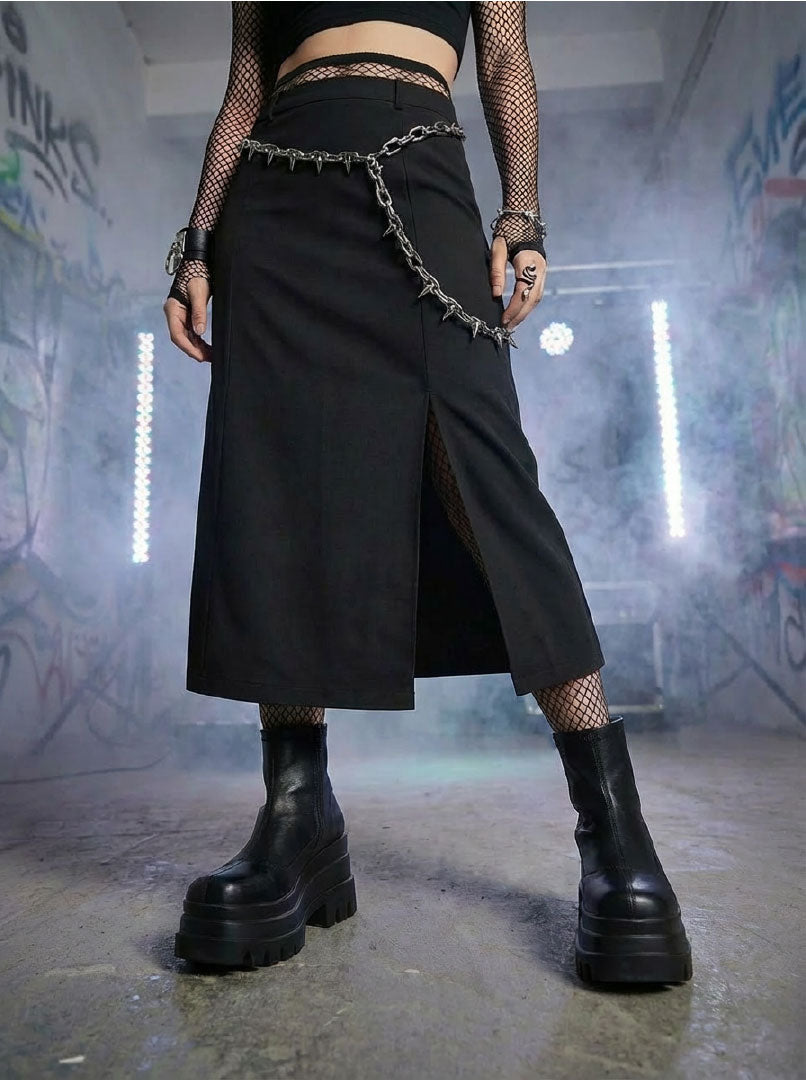 Futuristic Square-Toe Platform Boots