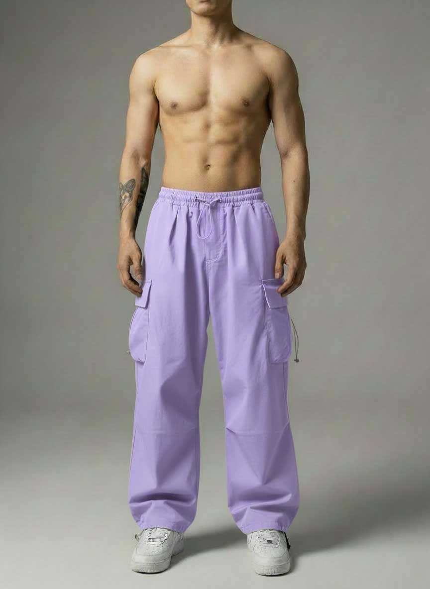 Loose Straight Cargo Trousers