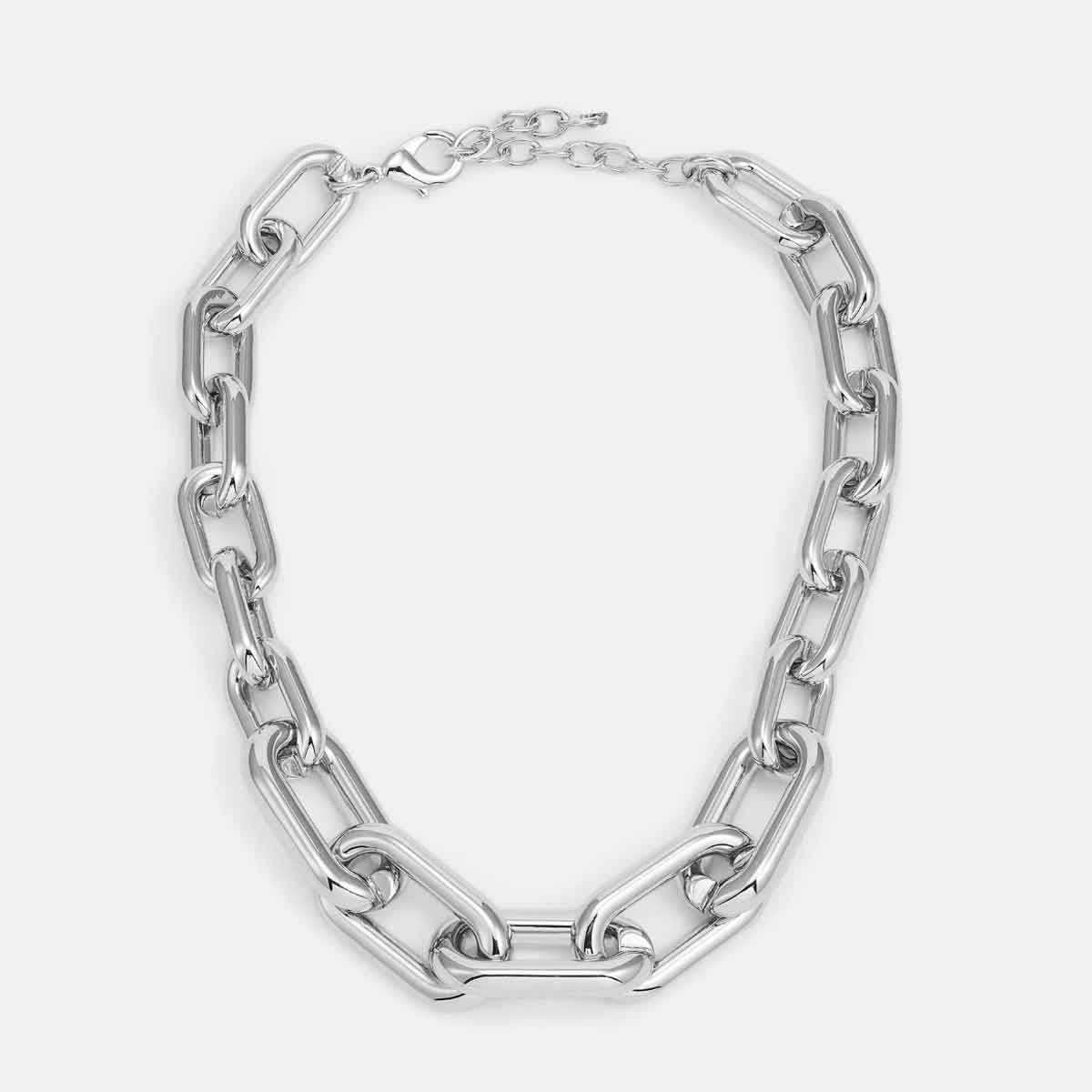 METROPOLITAN GLEAM CROSS BUCKLE CHAIN NECKLACE