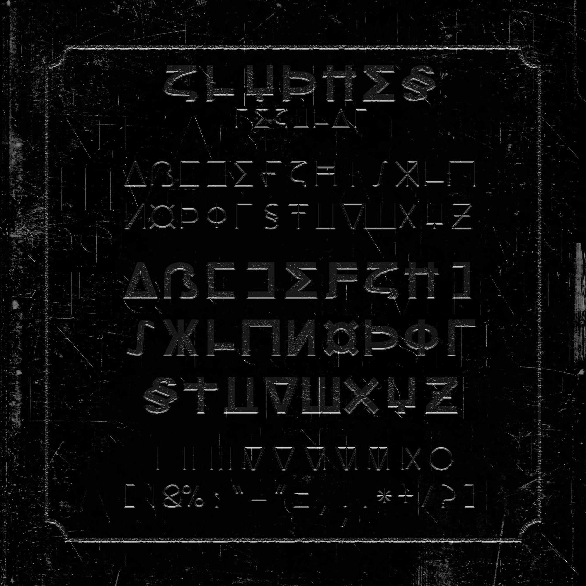 GLYPHES FONT