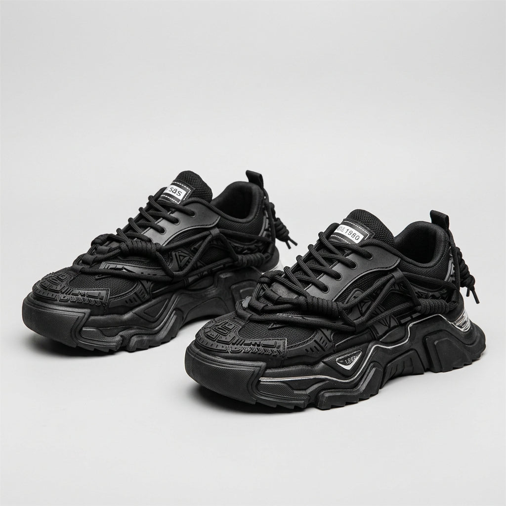 Platform Sneakers black front