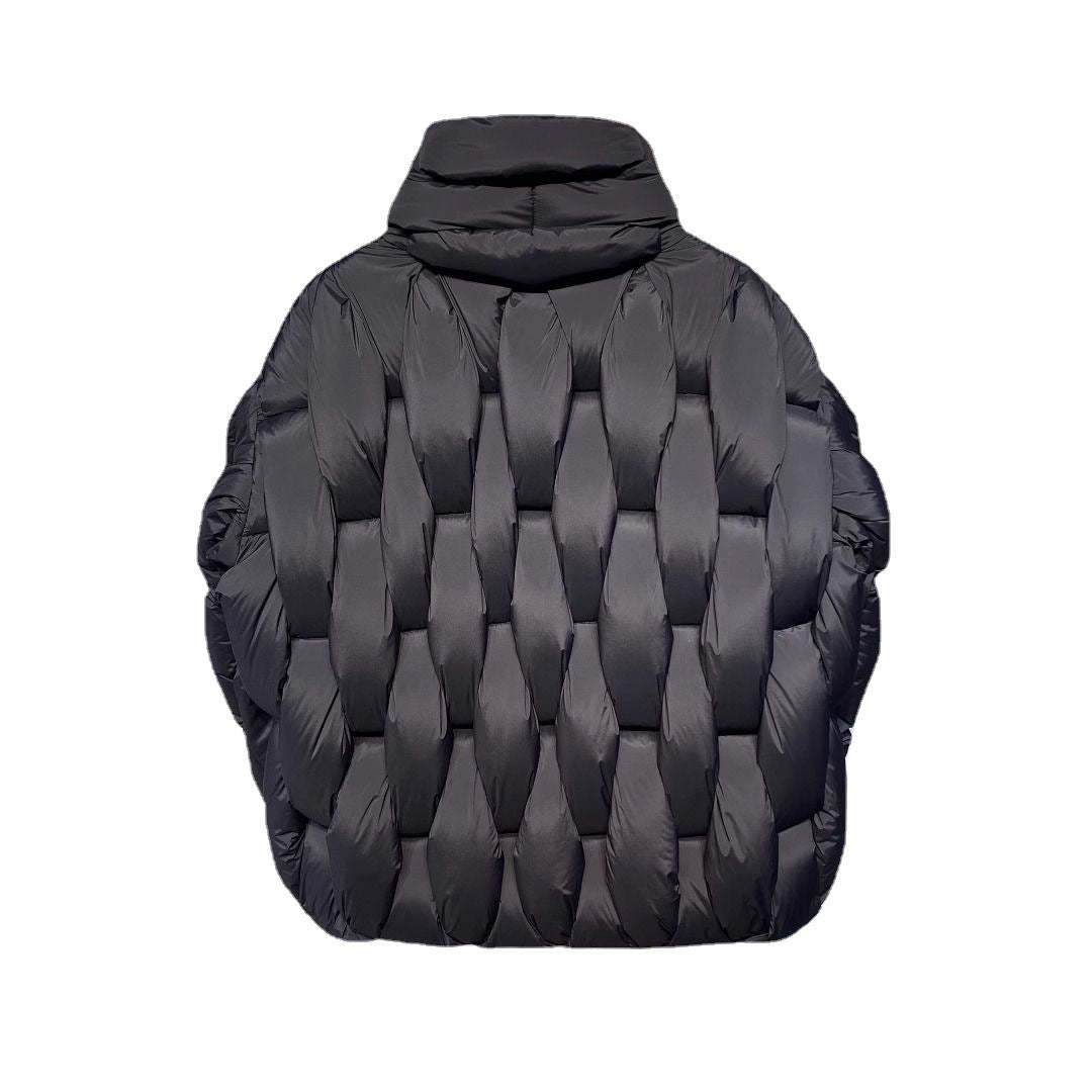 Raver Black Coat Warm and Thick