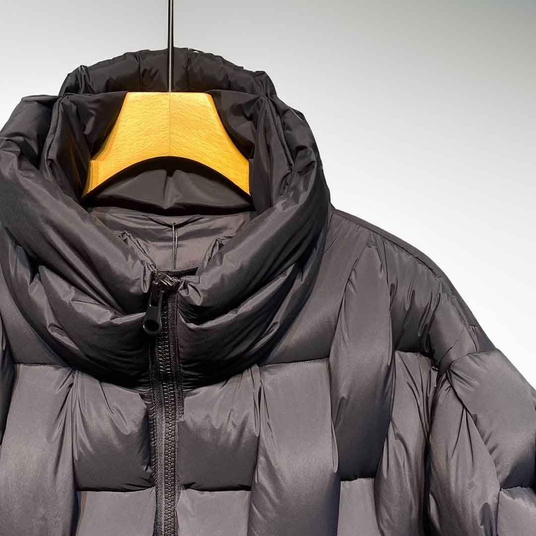 Raver Black Coat Warm and Thick