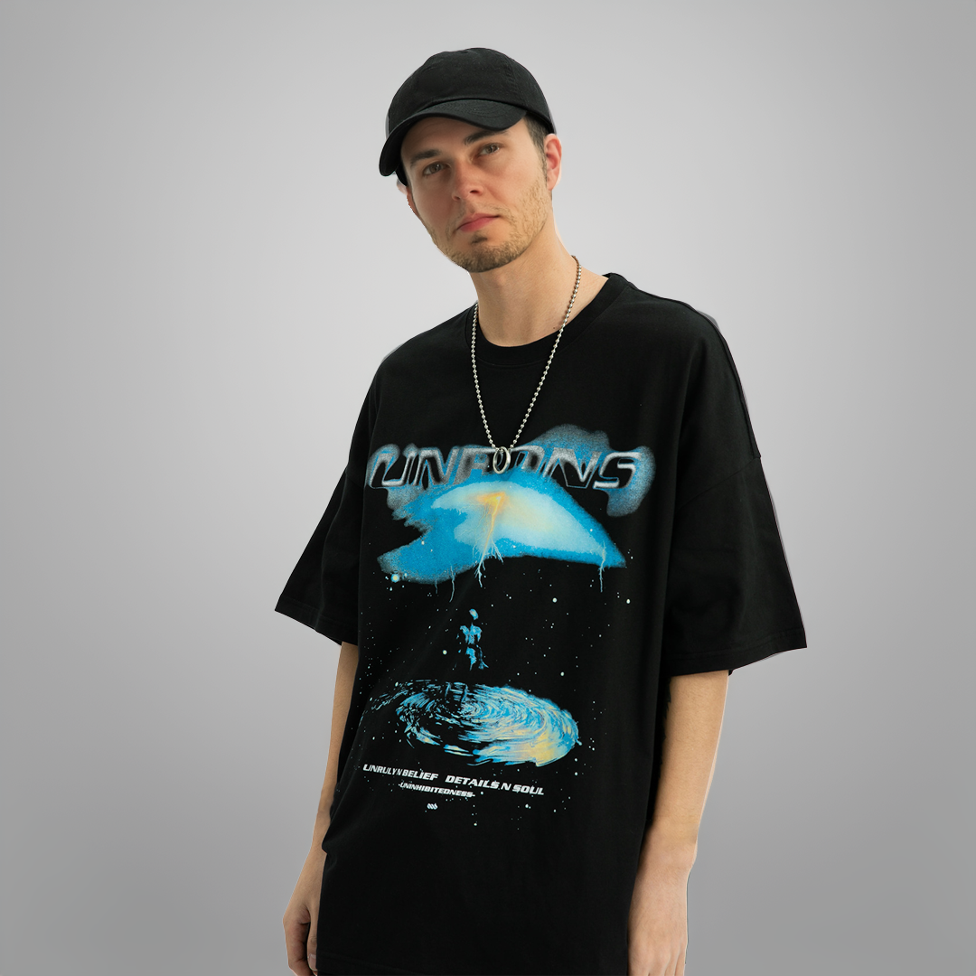 Uninhibitedness Distressed Short-sleeved T-shirt