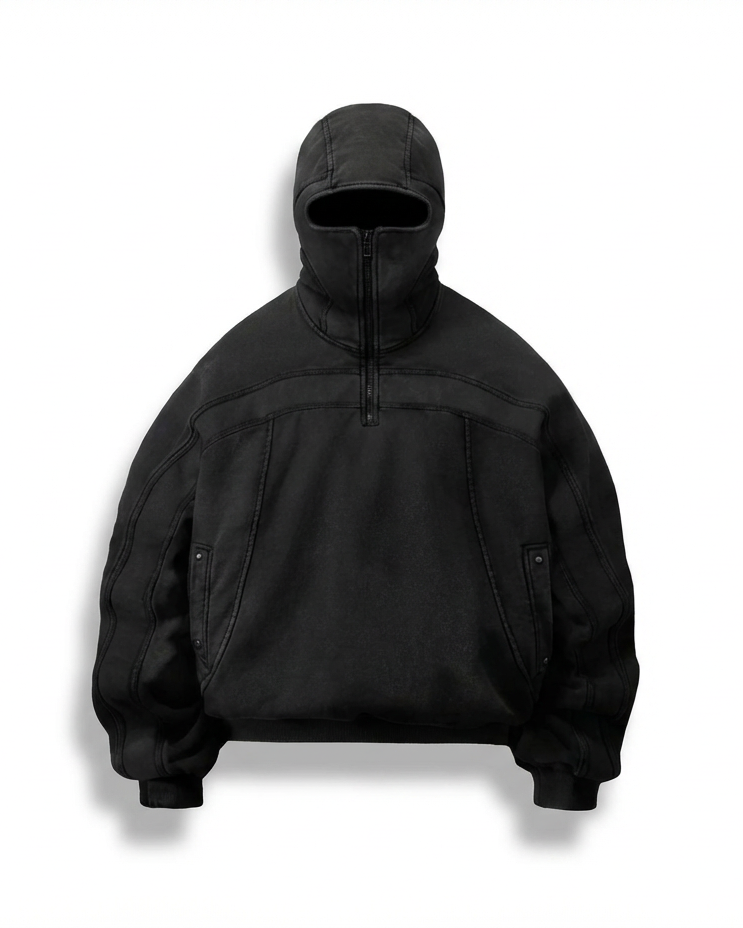 Urban rebel balaclava hoodie