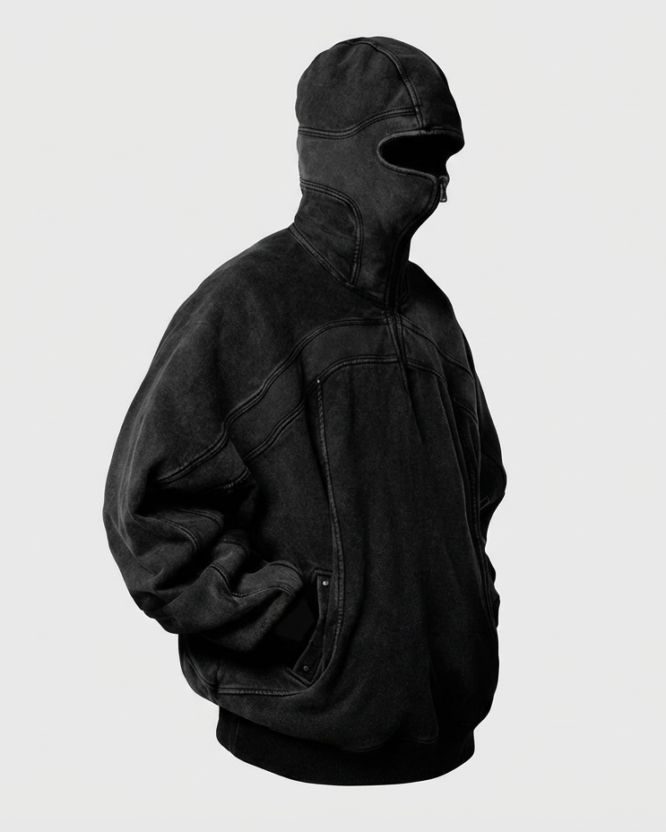 Urban rebel balaclava hoodie