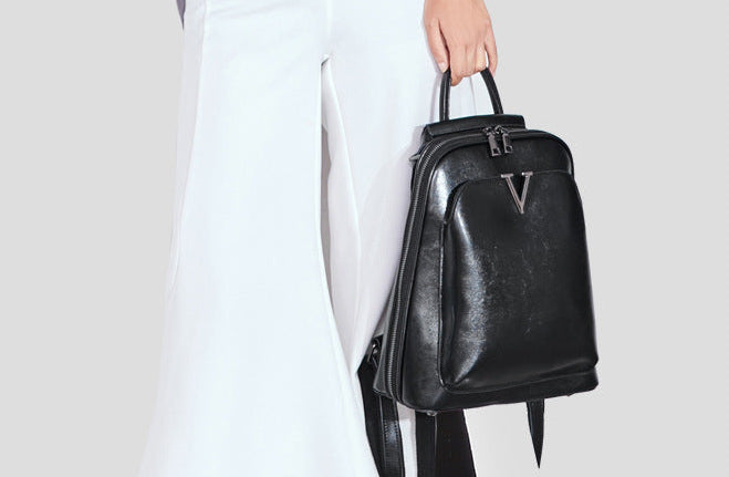 VINTAGE ELEGANCE LEATHER BACKPACK