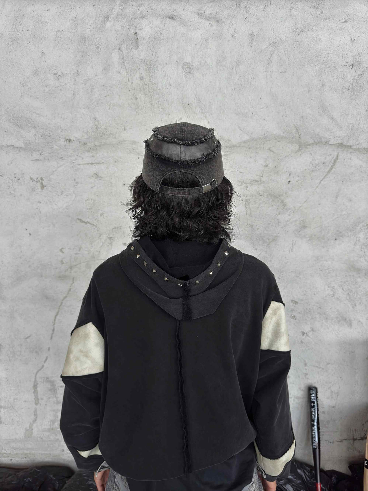 Washed Denim Cross Cap - detail view