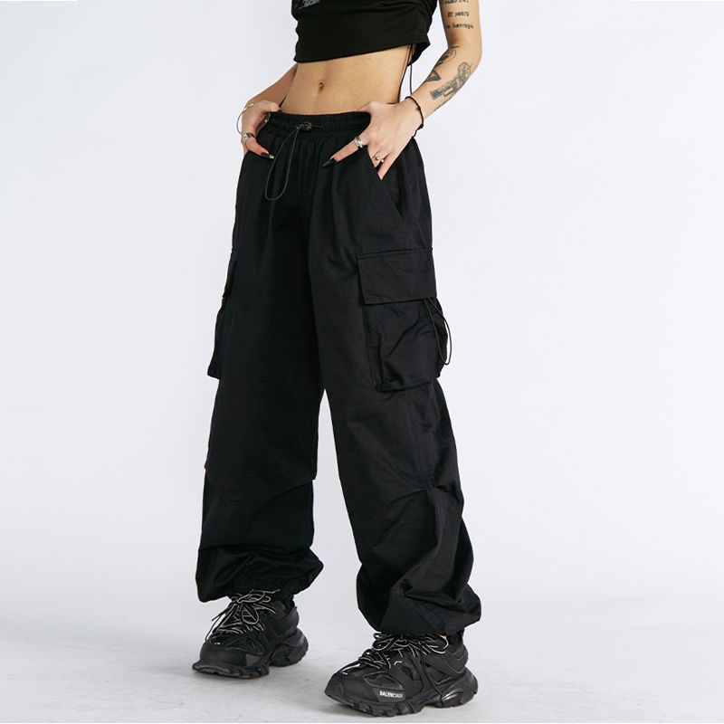 Wide Cargo Pants For Techno girls