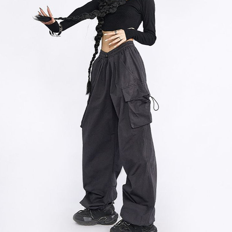 Wide Cargo Pants For Techno girls