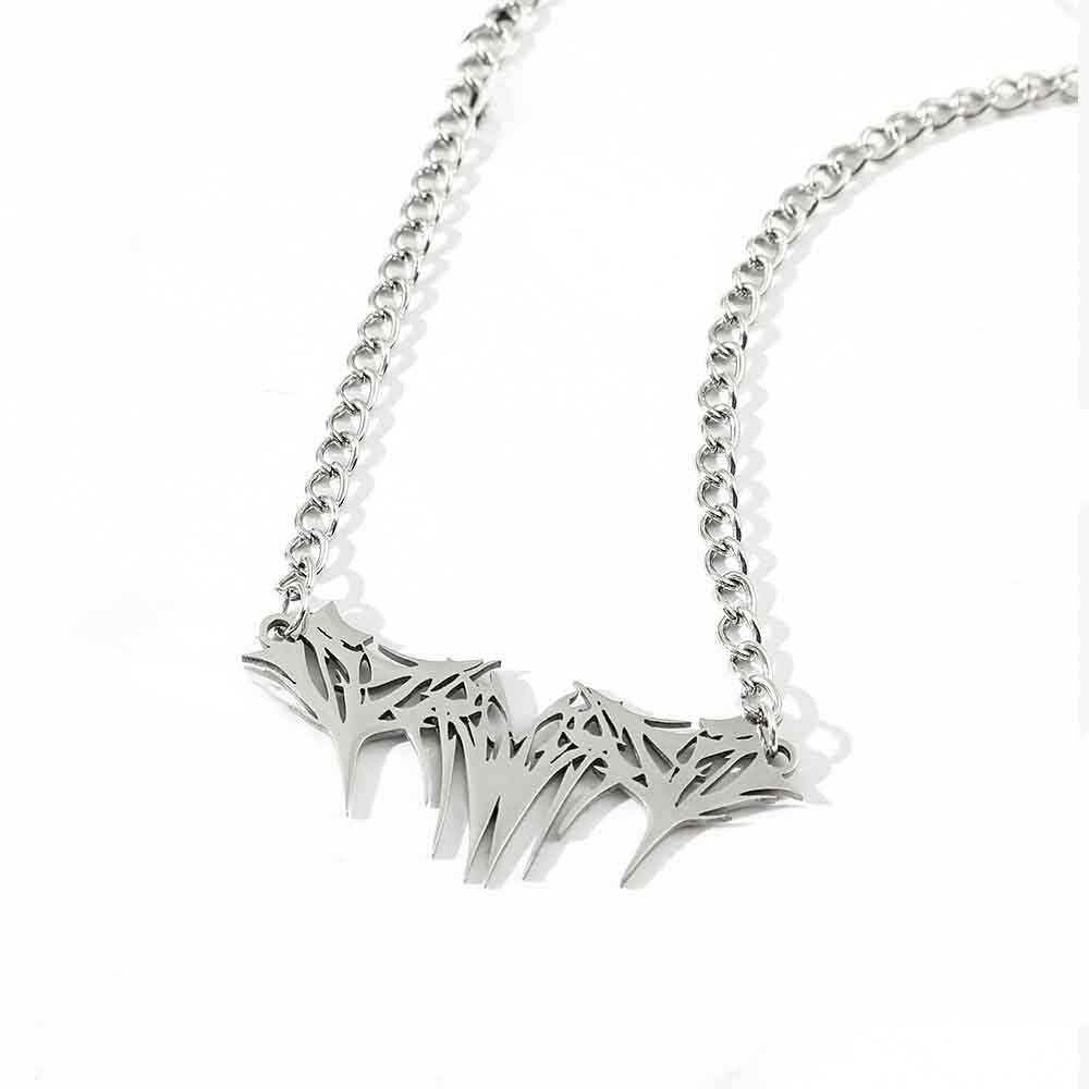 ABSTRACT FOREST ALLOY NECKLACE - Synesthetic