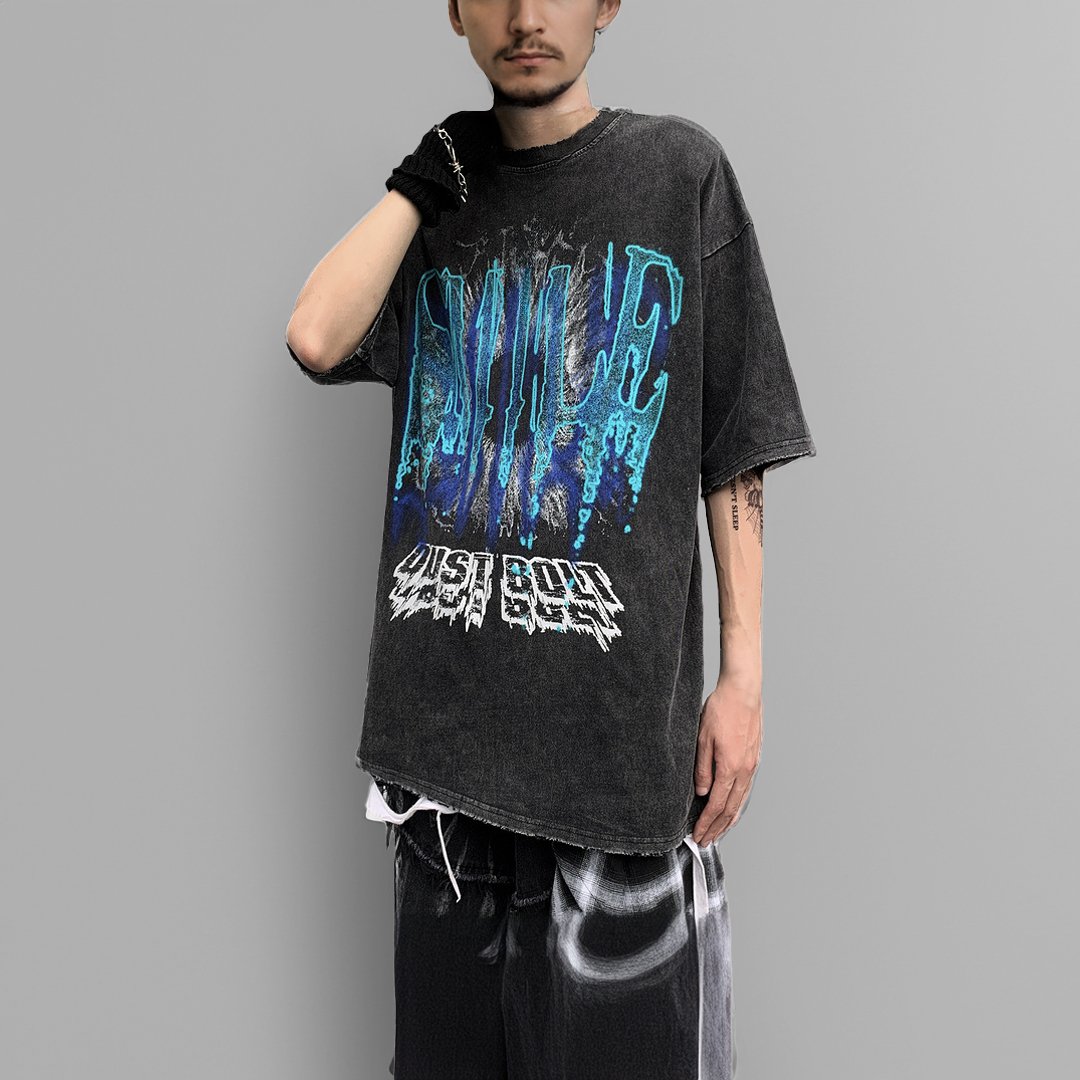 ABSTRACT GRAFFITI COTTON TEE - Synesthetic