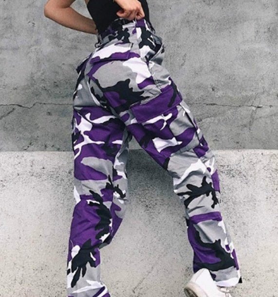 Antifa cargo camouflage pants - Synesthetic