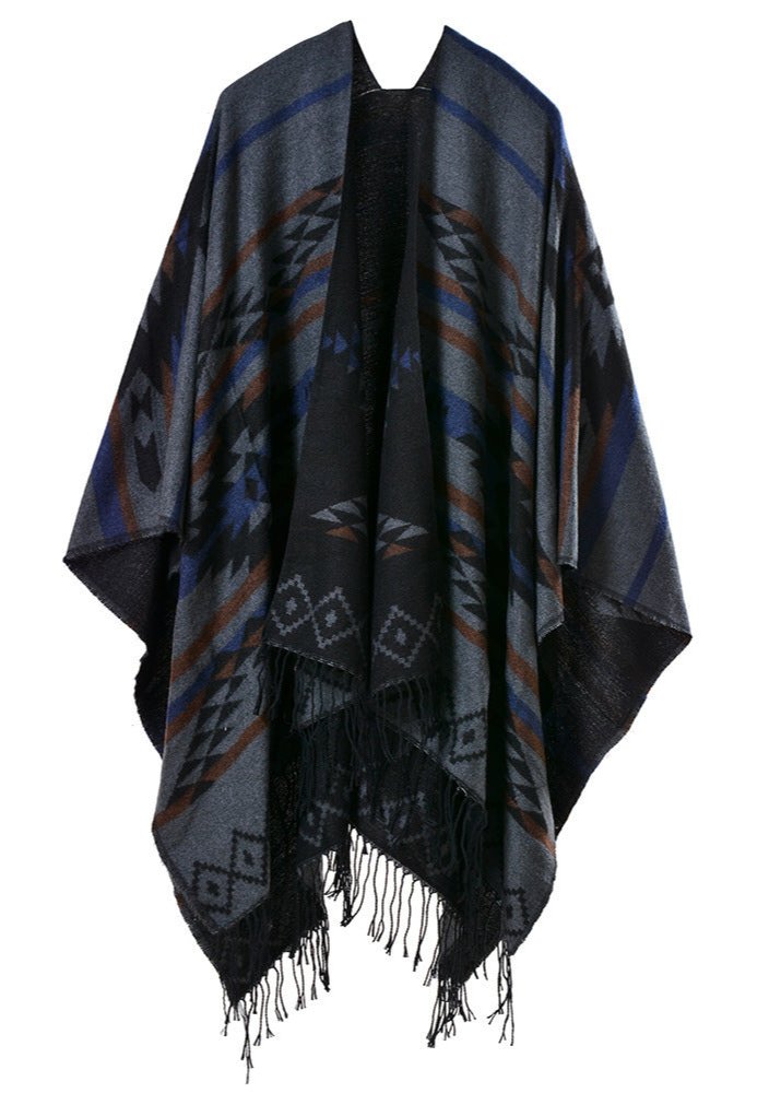 Aztec shawl with ethnic patterns - Synesthetic